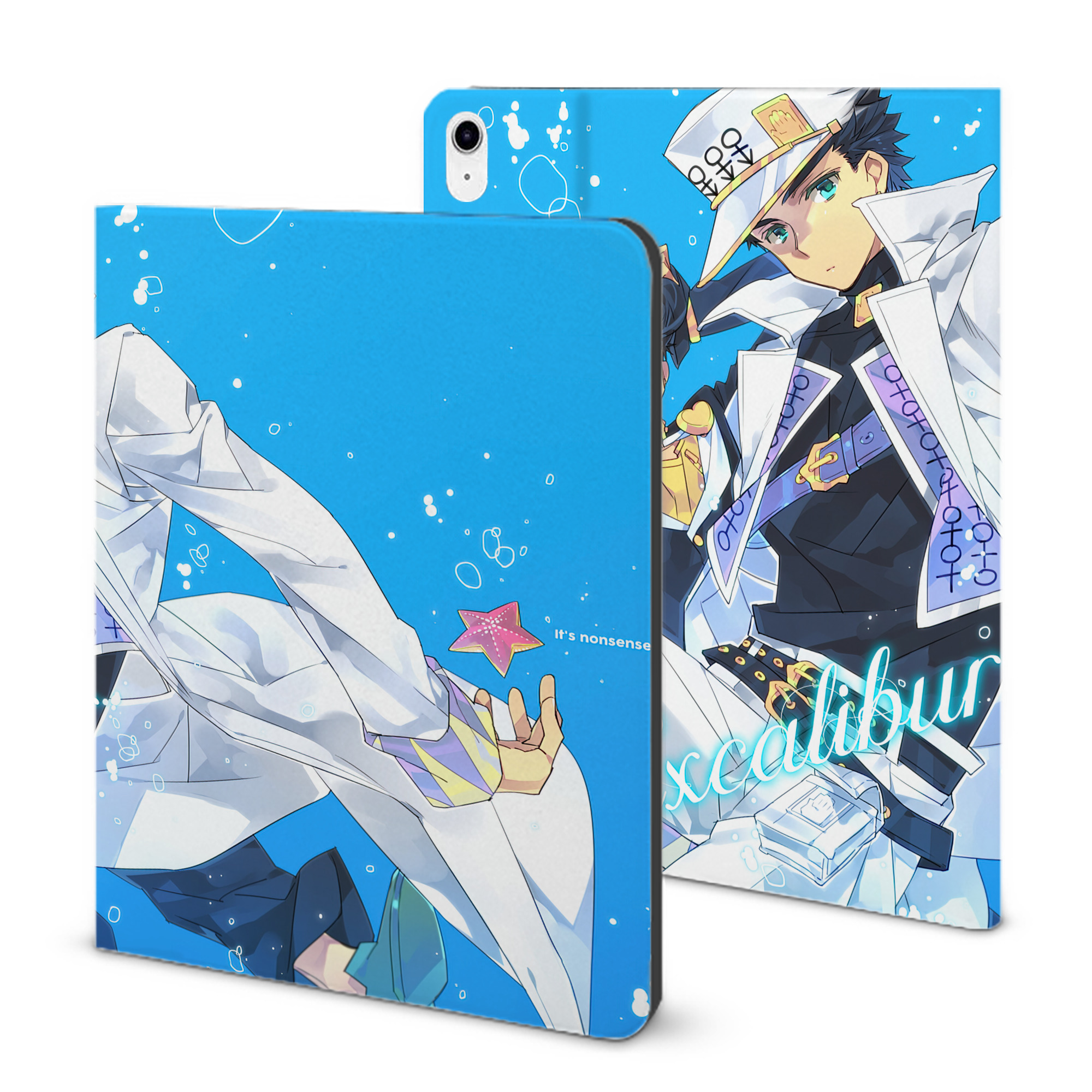 （画像用） ジョジョの奇妙な冒険 JoJo's Bizarre Adventure IPad ケース ブック型 PUレザー TPU 耐衝撃 軽量 薄型 ペン収納なし 全面保護 IPad 各モデル対応